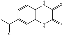 6-(1-Chloroethyl)-1,4-dihydroquinoxaline-2,3-dione Struktur