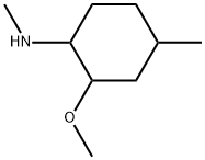 2-methoxy-N,4-dimethylcyclohexan-1-amine Struktur