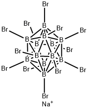 Sodium dodecabromododecaborate Struktur