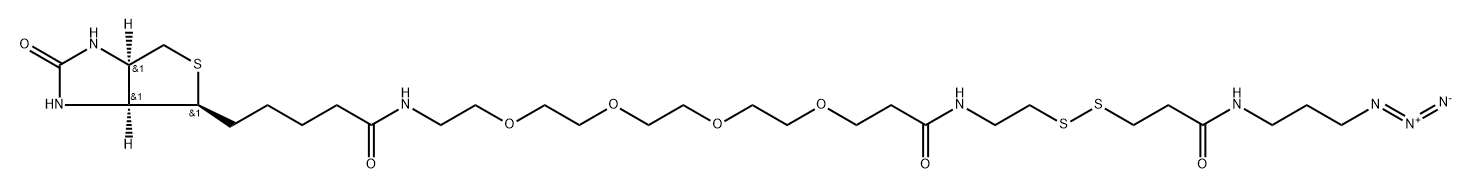 Biotin-PEG(4)-SS-Azide Struktur