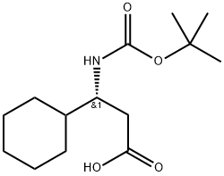 (R)-3-(Boc-amino)-3-cyclohexylpropionic Acid Struktur