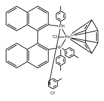 [(S)-Tol-Binap RuCl benzene]Cl Struktur