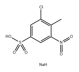 Benzenesulfonic acid, 3-chloro-4-methyl-5-nitro-, sodium salt (1:1) Struktur