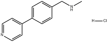 Benzenemethanamine, N-methyl-4-(4-pyridinyl)-, hydrochloride (1:1) Struktur