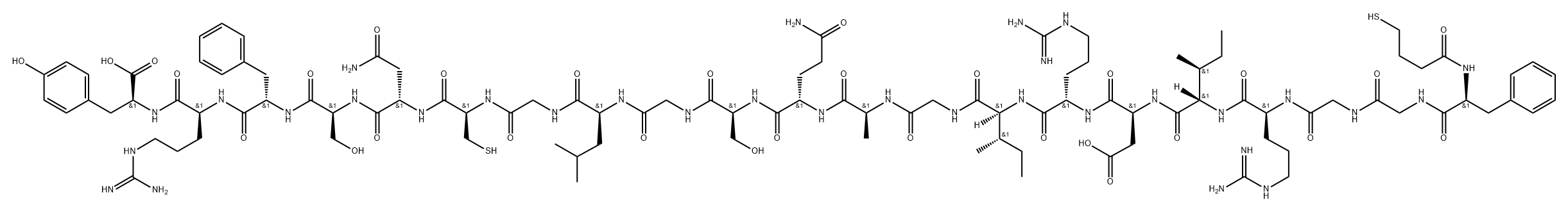 atrial natriuretic factor (105-126), Mpr105(3)- Struktur