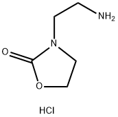 2-Oxazolidinone, 3-(2-aminoethyl)-, hydrochloride (1:1) Struktur