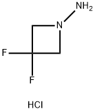 3,3-Difluoroazetidin-1-amine hydrochloride Struktur