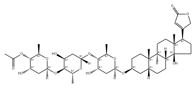 beta-acetyldigitoxin Struktur