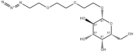 beta-Gal-PEG3-Azide Struktur