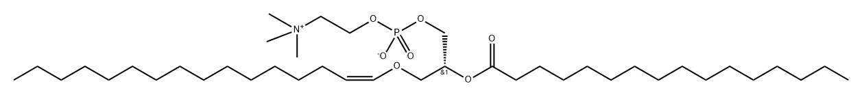 1-1(Z)-Hexadecenyl-2-Palmitoyl-sn-glycero-3-PC Struktur