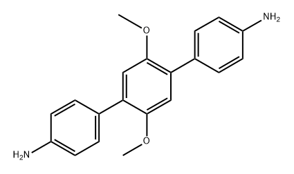 2',5'-dimethoxy-[1,1':4',1''-terphenyl]-4,4''-diamine Struktur