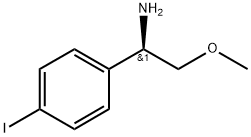 (R)-1-(4-iodophenyl)-2-methoxyethanamine Struktur