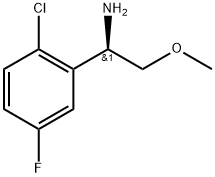 (1R)-1-(2-chloro-5-fluorophenyl)-2-methoxyethanamine Struktur