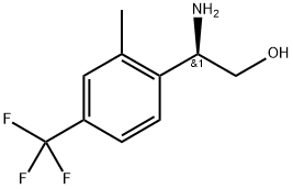 (2R)-2-amino-2-[2-methyl-4-(trifluoromethyl)phenyl]ethan-1-ol Struktur