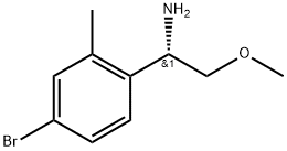 1-(4-bromo-2-methylphenyl)-2-methoxyethanamine Struktur