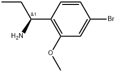 Benzenemethanamine, 4-bromo-α-ethyl-2-methoxy-, (αS)- Struktur