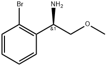 Benzenemethanamine, 2-bromo-α-(methoxymethyl)-, (αR)- Struktur