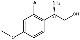 (2S)-2-amino-2-(2-bromo-4-methoxyphenyl)ethan-1-ol Struktur