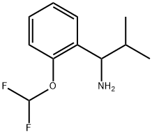 1-(2-(difluoromethoxy)phenyl)-2-methylpropan-1-amine hydrochloride Struktur