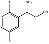 2-amino-2-(5-fluoro-2-iodophenyl)ethanol Struktur