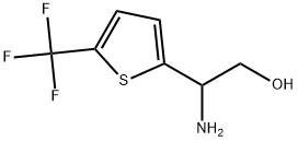 2-amino-2-(5-(trifluoromethyl)thiophen-2-yl)ethan-1-ol Struktur