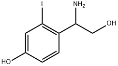 4-(1-amino-2-hydroxyethyl)-3-iodophenol Struktur