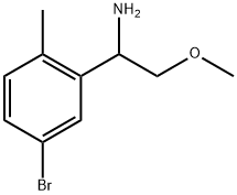 1-(5-bromo-2-methylphenyl)-2-methoxyethan-1-amine Struktur