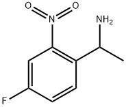 1-(4-fluoro-2-nitrophenyl)ethan-1-amine Struktur