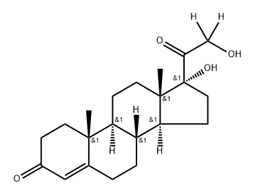 11-DEOXYCORTISOL (21,21-D2, 96%) Struktur