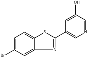 3-Pyridinol, 5-(5-bromo-2-benzothiazolyl)- Struktur