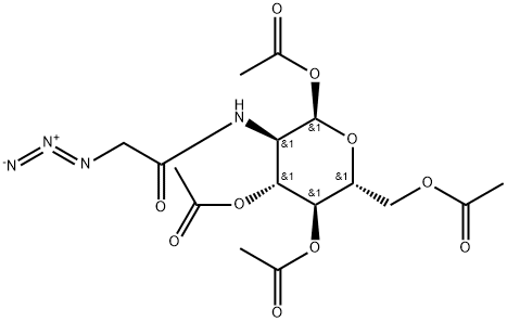 1,3,4,6-Tetra-O-acetyl-N-azidoacetylglucosamine Struktur