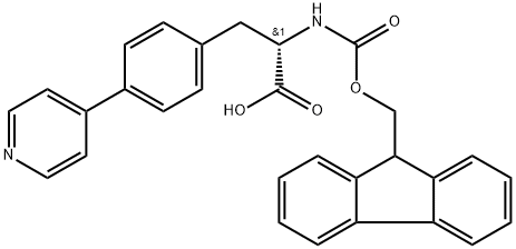 Fmoc-L-4-Phe(4-Pyridynl)-OH 結(jié)構(gòu)式