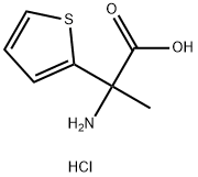 2-amino-2-(thiophen-2-yl)propanoicacid hydrochloride Struktur