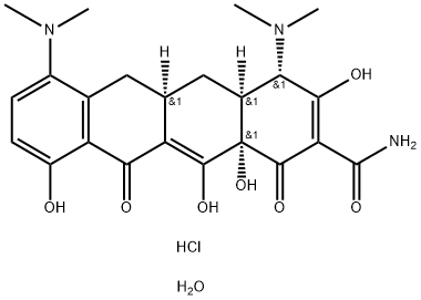 Minocycline hydrochloride dihydrate Struktur