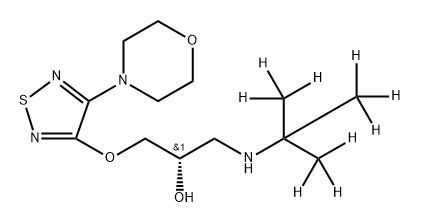 (S)-Timolol-d9 Maleate Struktur