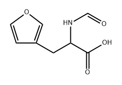 3-Furanpropanoic acid, α-(formylamino)- Struktur