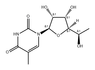 5'(R)-C-Methyl-5-methyluridine Struktur