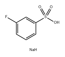 Benzenesulfonic acid, 3-fluoro-, sodium salt (1:1) Struktur