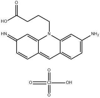 10(3H)-Acridinebutanoic acid, 6-amino-3-imino-, perchlorate (1:1) Struktur