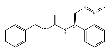 Carbamic acid, (2-azido-1-phenylethyl)-, phenylmethyl ester, (R)- (9CI) Struktur