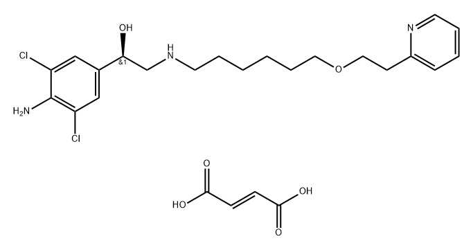 Picumeterol fumarate Struktur