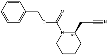 benzyl2-(cyanomethyl)piperidine-1-carboxylate Struktur