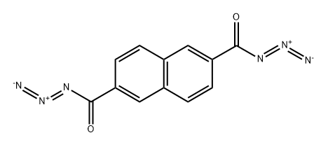 2,6-Naphthalenedicarbonyl diazide Struktur