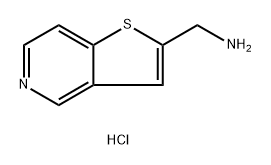 Thieno[3,2-c]pyridine-2-methanamine, hydrochloride (1:1) Struktur