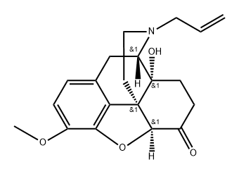 Morphinan-6-one, 4,5-epoxy-14-hydroxy-3-methoxy-17-(2-propen-1-yl)-, (5β,9α,13α,14α)- Struktur