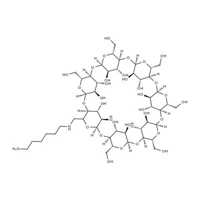 mono-(6-(1,6-hexamethylenediamine)-6-deoxy)-β-Cyclodextrin Struktur