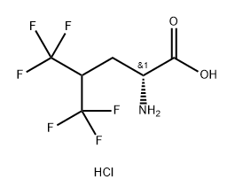 5,5,5,5',5',5'-Hexafluoro-D-leucine hydrochloride Struktur