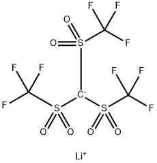 Lithium tris(trifluoromethanesulfonyl)methide Struktur