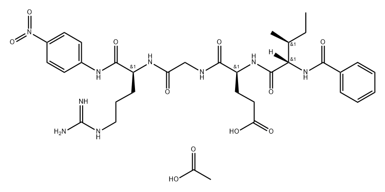 Bz-IEGR-pNA (acetate) Struktur