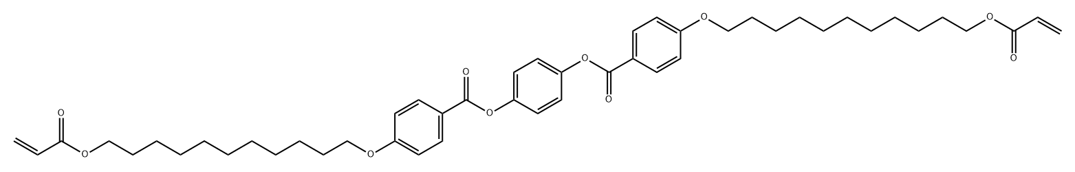 Benzoic acid, 4-[[11-[(1-oxo-2-propen-1-yl)oxy]undecyl]oxy]-, 1,1'-(1,4-phenylene) ester|1,4-雙[4-(11-丙烯酰氧基十一烷氧基)苯甲酰氧基]苯